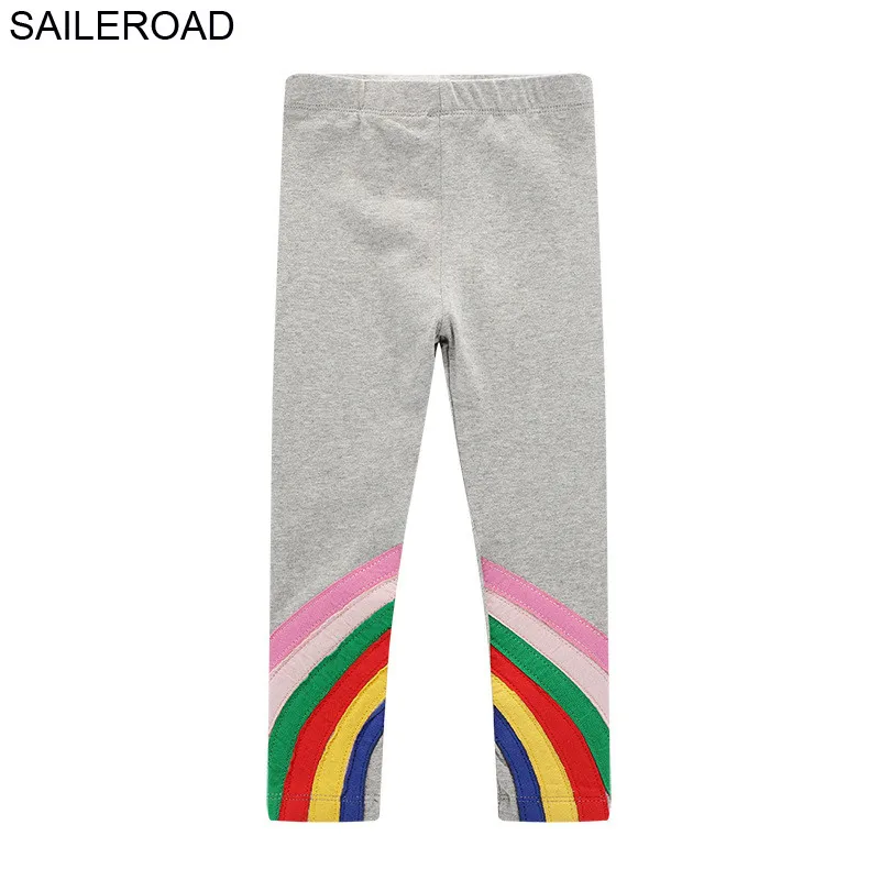 SAILEROAD Rainbow Pattern Детские леггинсы Хлопок Baby Girl брюки для детской одежды 7 лет