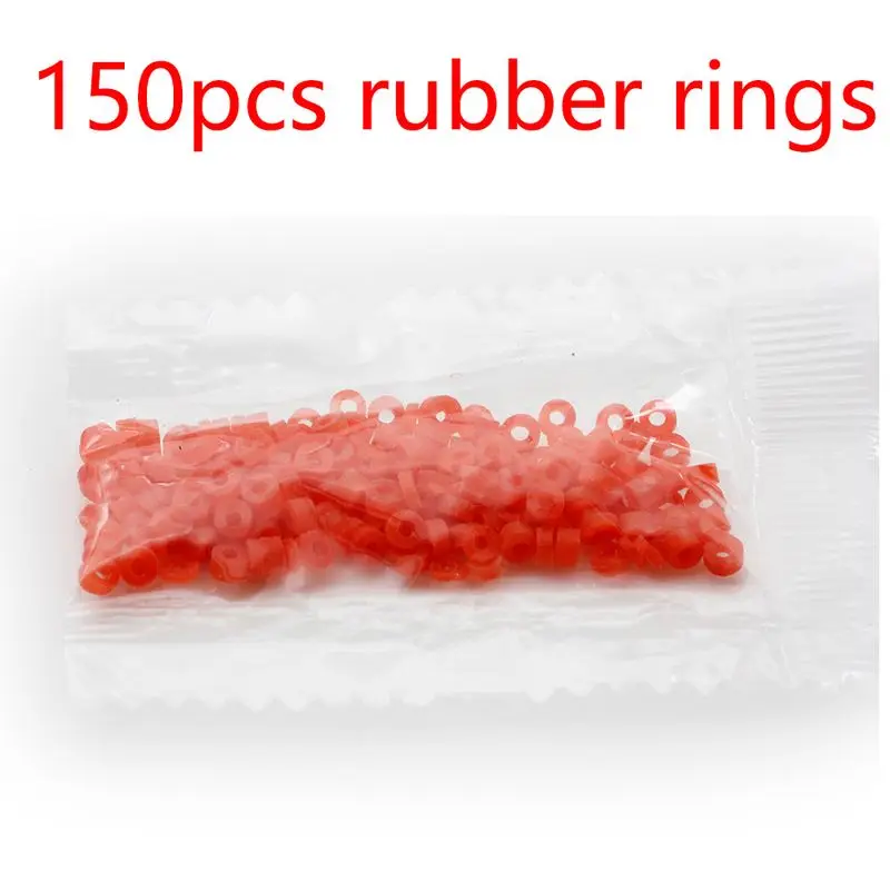 150pcs rubber rings Rompin Earthworm Bloodworm клип приманка клип Earthworm Клип рыболовные снасти рыболовные инструменты рыболовные приманки - Цвет: 150pcs rubber rings