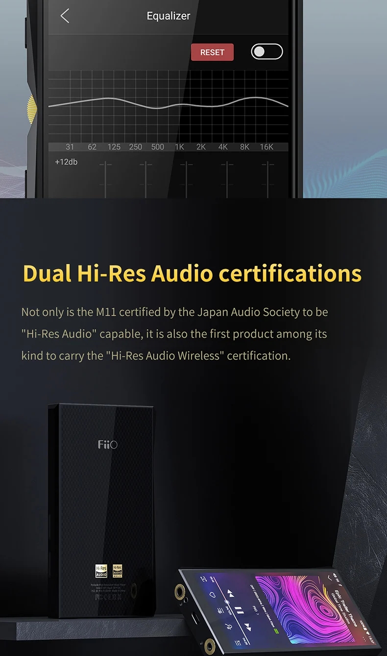 FiiO Android M11 HIFI музыкальный mp3-плеер сбалансированный выход/Поддержка wifi/Air Play/Spotify Bluetooth 4,2 aptx-HD/LDAC DSDUSB DAC