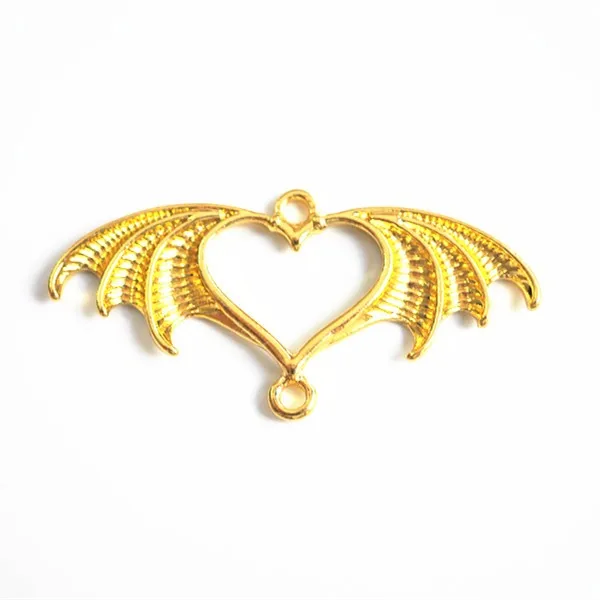 Подвеска на металлическом каркасе Arrow of love wing золотистая подвеска с подвеской в