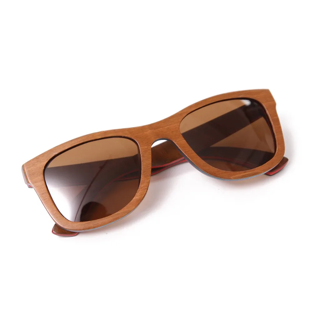 Солнцезащитные очки бервер скейтборд деревянные Поляризованные ручная работа