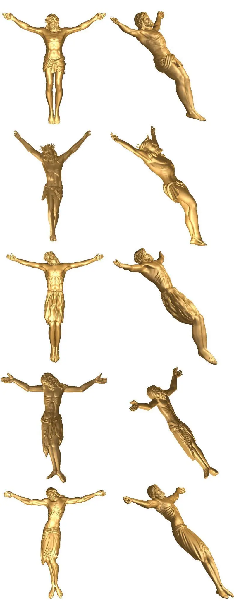 5 шт. Христос на кресте 3d модель STL рельеф для ЧПУ STL формат Иисус на кресте 3d рельеф модель STL маршрутизатор гравер ArtCam