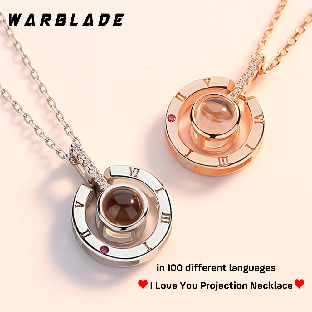 2019 креативное романтическое свадебное ожерелье Я тебя люблю проекция на 100
