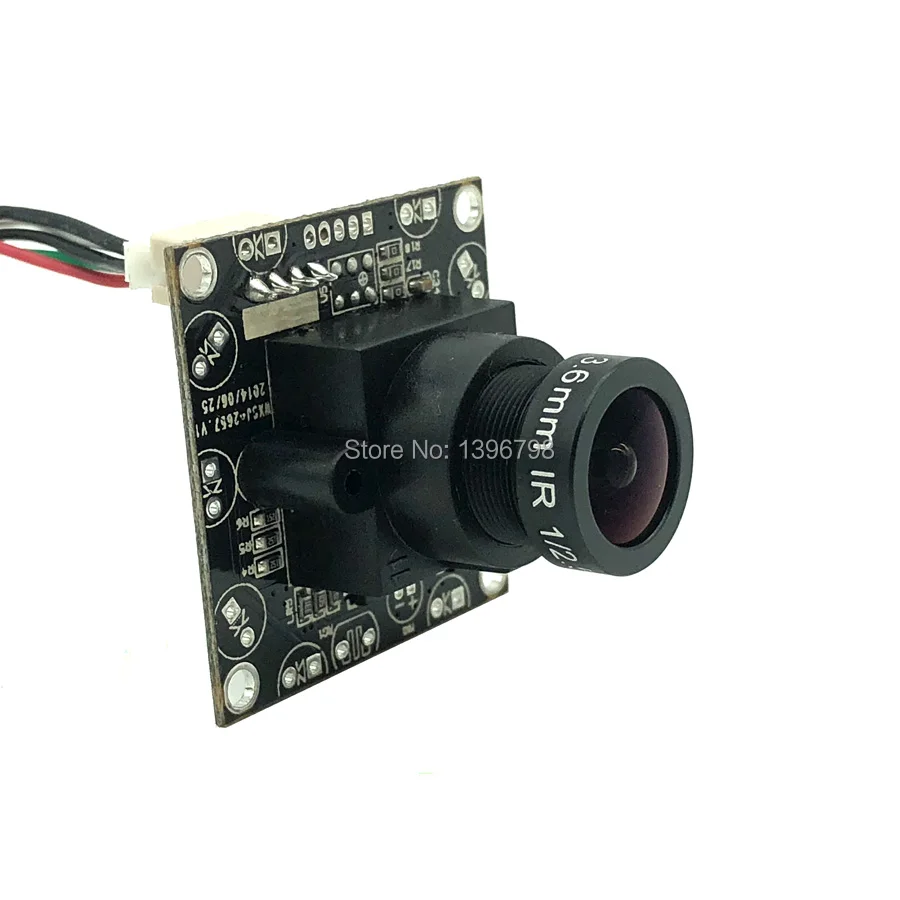 Камеры наблюдения PU'Aimetis 2MP 720P HD 3MP 3 6 мм объектив 90 градусов USB2.0 модуль камеры|camera