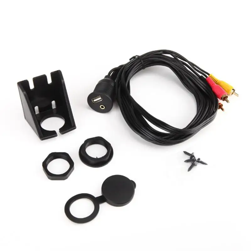 BEESCLOVER DC3.5F/3RCA + USB2.0AM/AF 1 м AUX автомобильное крепление флеш удлинитель для автомобиля