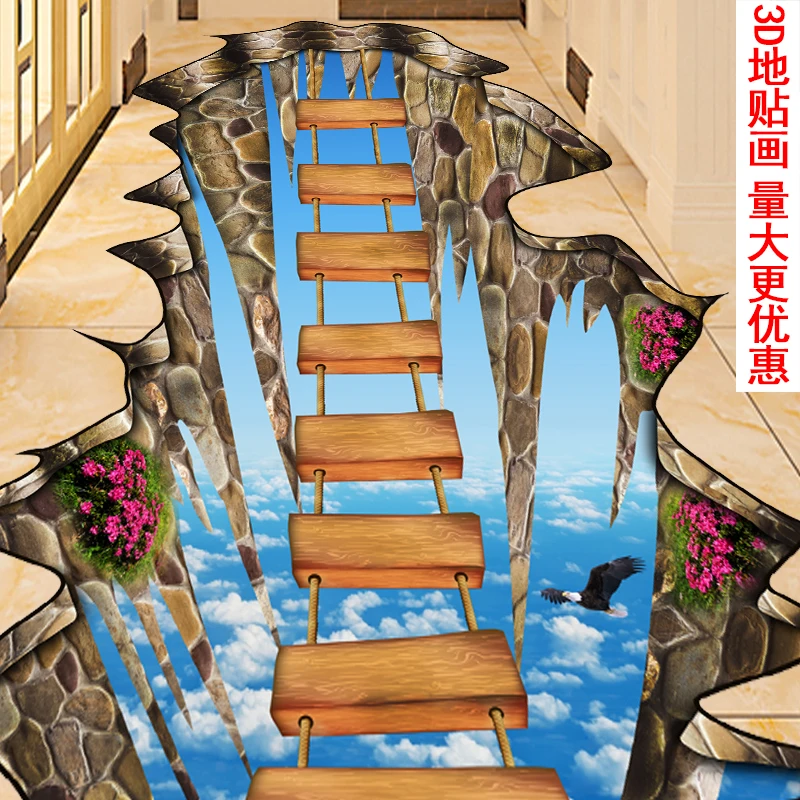 Beibehang пользовательский пол 3D стереоскопическая морская черепаха дельфин для