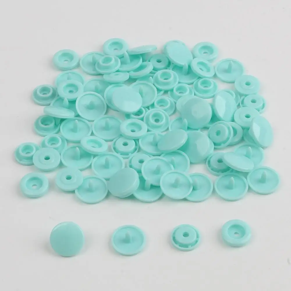 Turquoise 20 наборов T5 круглые застежки-кнопки из смолы для стеганного одеяла, простыни, кнопки для одежды, аксессуары для детской одежды, зажимы - Цвет: Turquoise