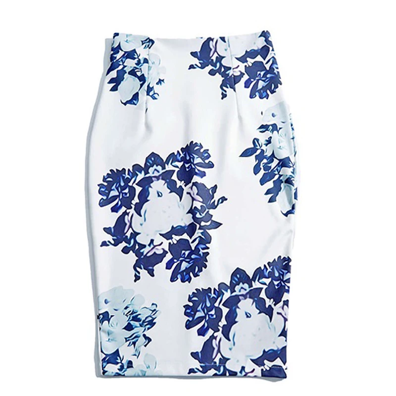 Юбки женские 2017 Осень Зима Высокая талия миди длина облегающая юбка карандаш с