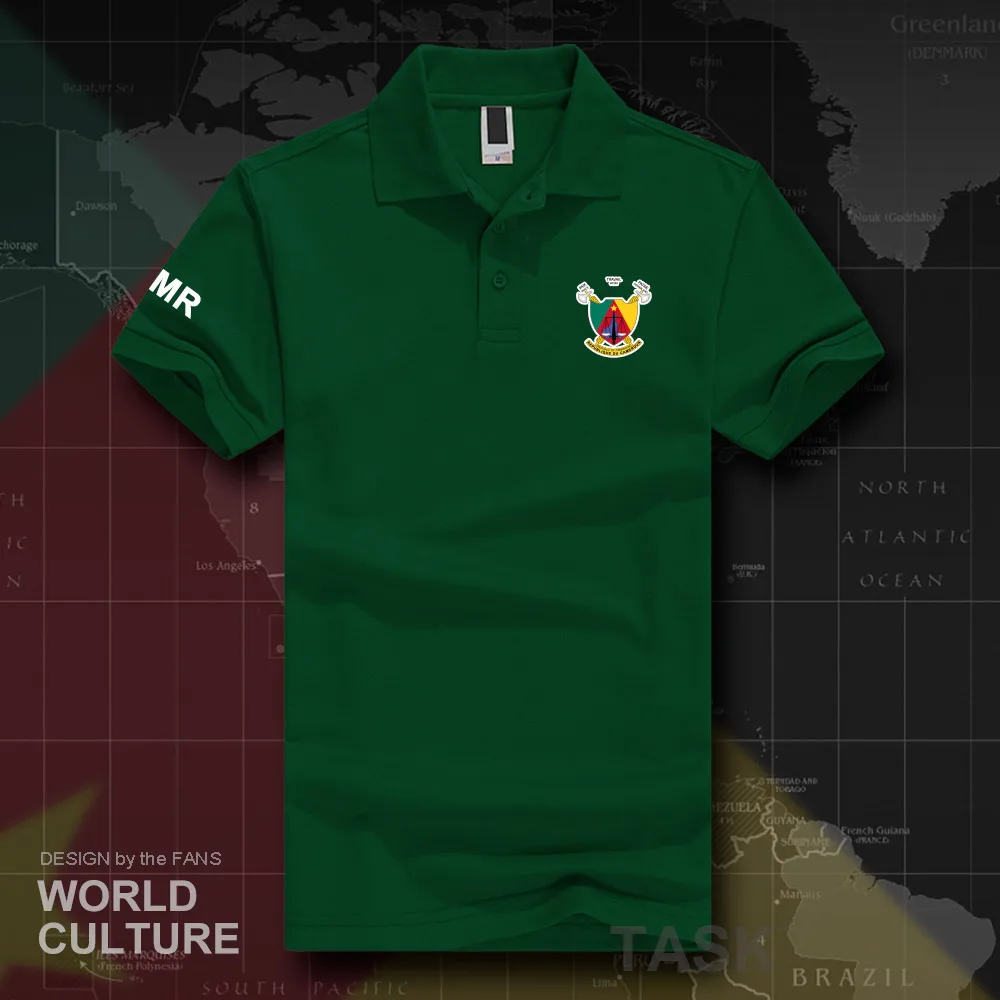 Республика Камерун CMR рубашки поло для мужчин с коротким рукавом белые бренды