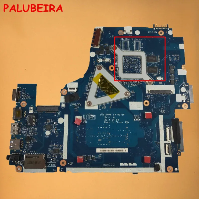 PALUBEIRA NBMLG11005 NB. MLG11.005 для acer aspire E5-521 E5-521G материнская плата для ноутбука Z5WAE LA-B231P протестированная Быстрая