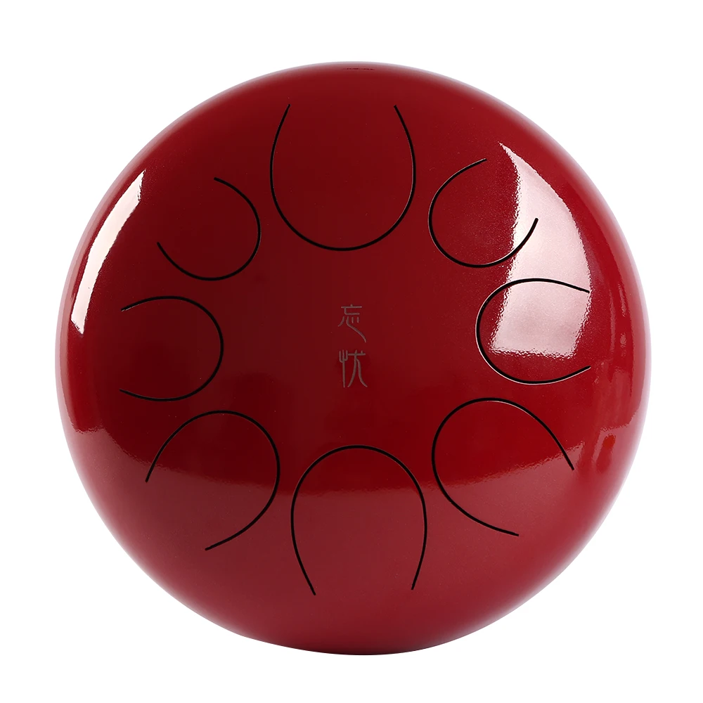 12-дюймовый стальной барабан для языка ручной 8 тонный ударный инструмент с