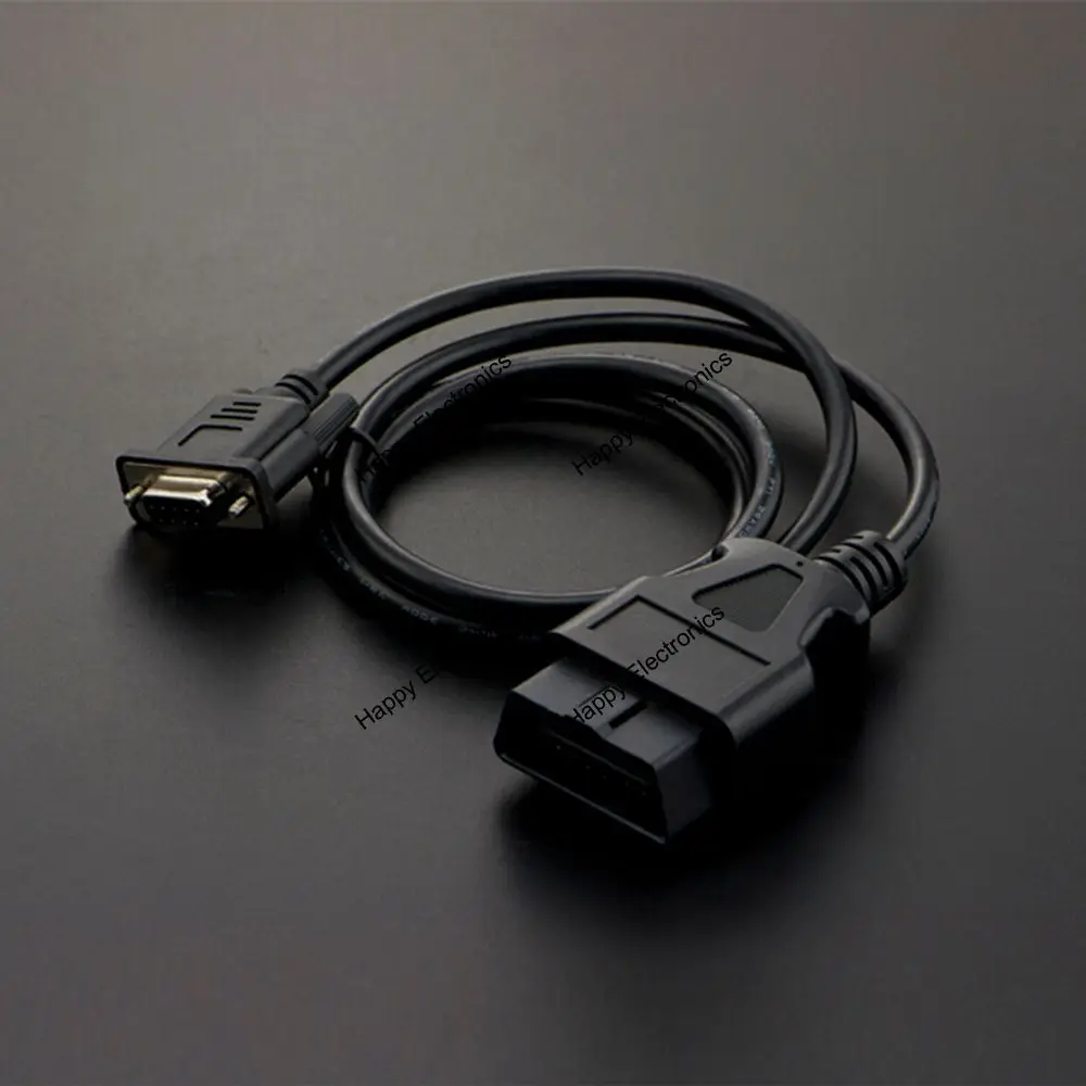 Кабель адаптера DFRobot высококачественный OBD 2 16Pin-DB9 Serial Port RS232 110 см для блока