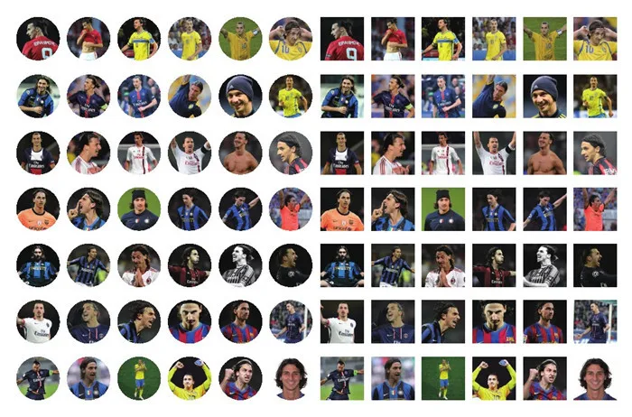 120 шт. zlatan Ibrahimovic спортивная игра звезда Набор наклеек (36 карт + 84 s 2 плакаты)|sticker