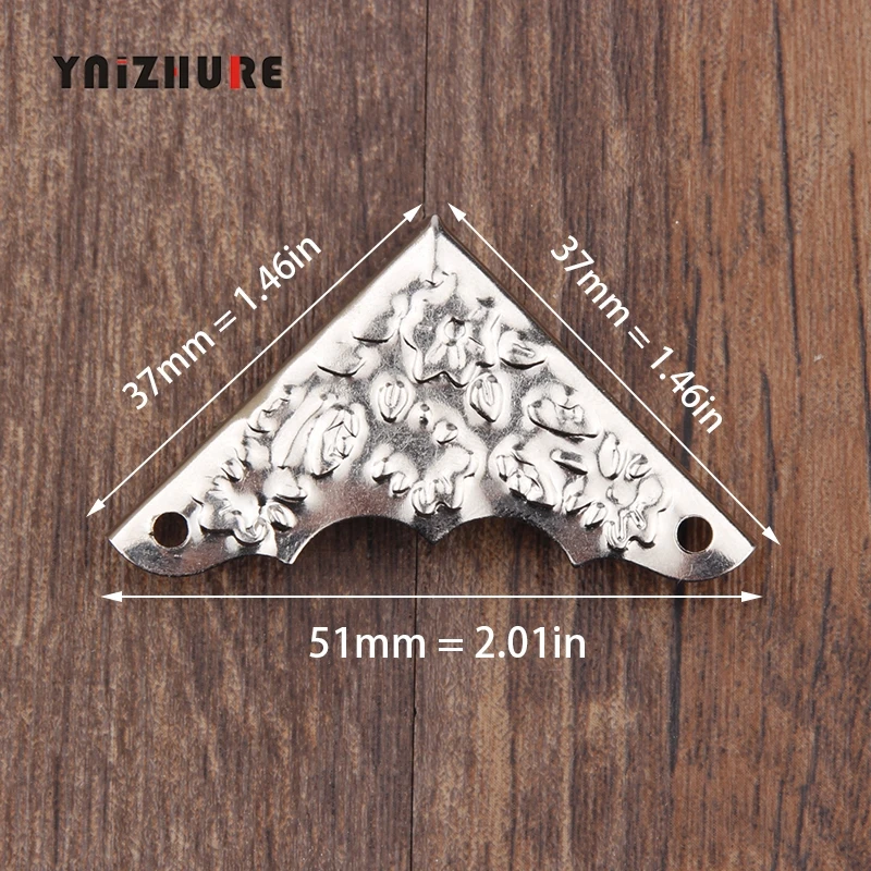 4 шт. 37 мм декоративный Серебряный Железный комод для ювелирных изделий