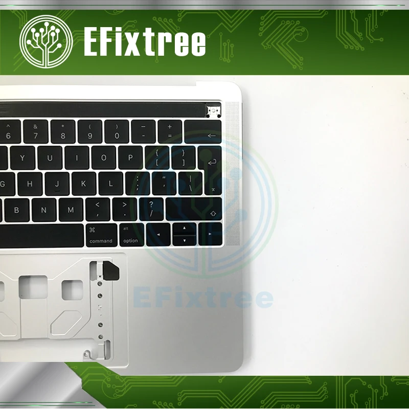 Серебристый чехол для Macbook Pro Retina 13 ''A1706 с раскладкой клавиатуры английский
