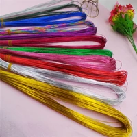 80cm length 100pcs 24 0 6mm0 0236inch iron wire for nylon stocking flower diy handmade artificial flowers making materials