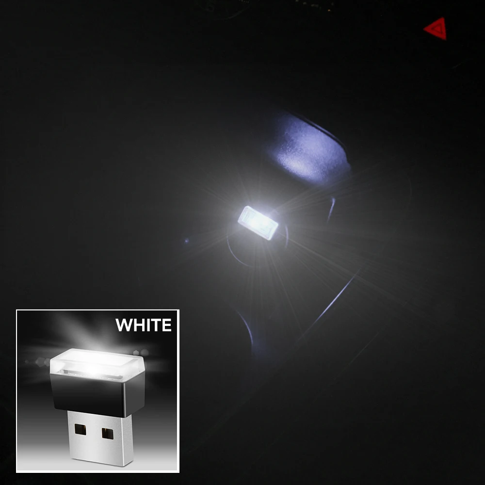 1 шт. автомобильный Стайлинг USB атмосферный светодиодный свет автомобильные