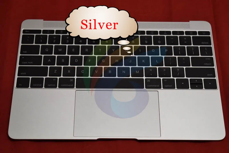IMIDO Топ чехол серый космос/золото/серебро/розовое золото для Macbook 1" A1534 Топ чехол с клавиатурой и подсветкой - Цвет: Белый