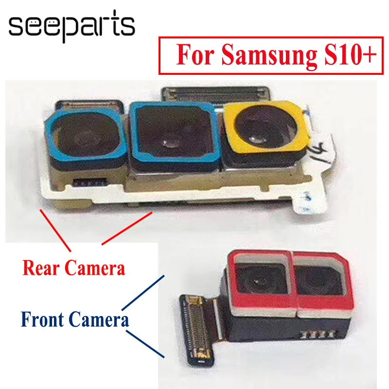 Гибкий кабель для передней камеры Samsung Galaxy S10 + запасные части задней Plus SM G975F/DS |