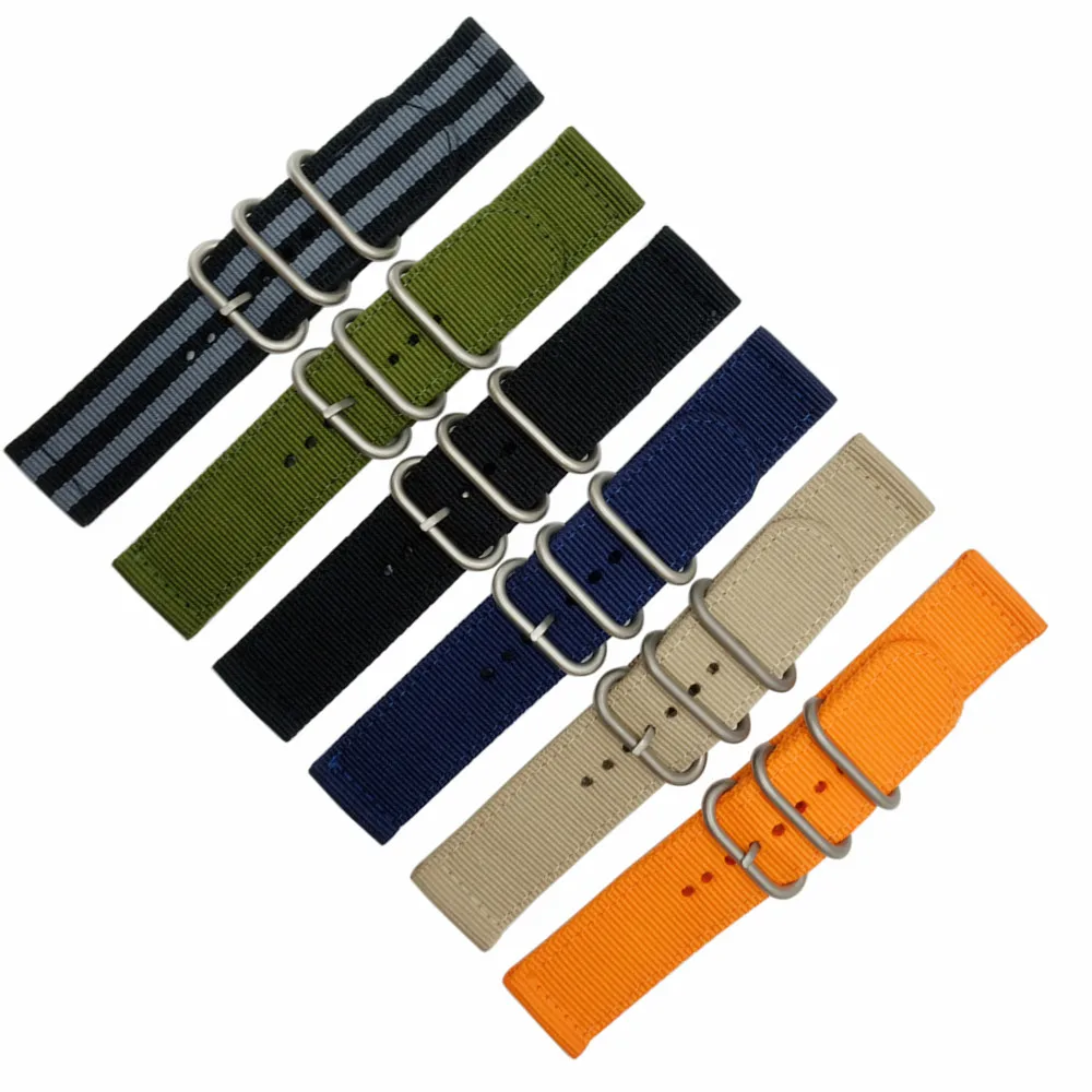 

Heavy duty nylon straps 20mm 22mm 24mm Nylon Watch band NATO strap zulu strap watch strap ring buckle +Tool +Spring Bar