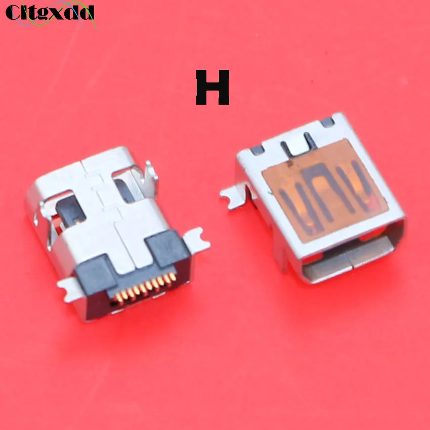 Cltgxddd 10 шт. женский мини usb Тип B 5pin 8pin 10 Pin SMT SMD Jack Разъем Запасные части для старого мобильного телефона MID MP3 MP4