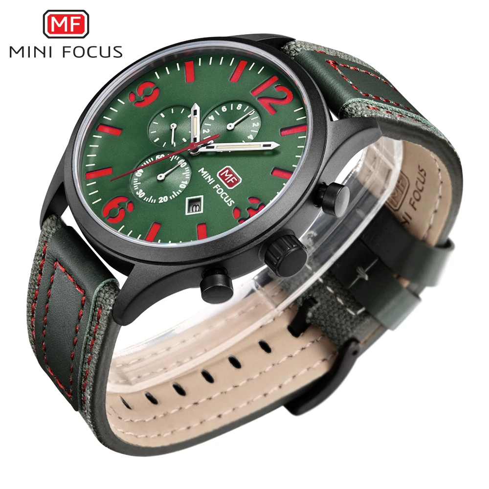 Мини фокус Мода хронограф спортивные мужские часы лучший бренд класса люкс