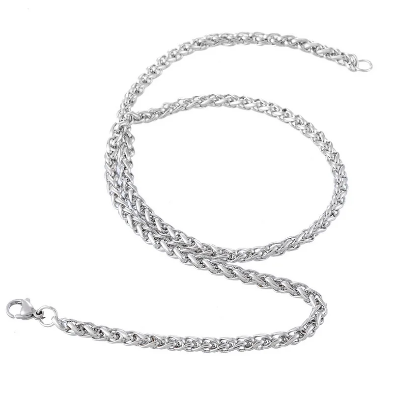 FUNIQUE цепочка ожерелье из нержавеющей стали витая Цепочка в стиле стимпанк