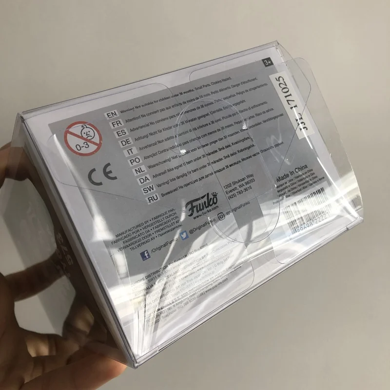 Совершенно защитный чехол для Funko pop, " нетоксичный ПВХ поп протектор Кристально чистая коробка с защитной пленкой без рисунка