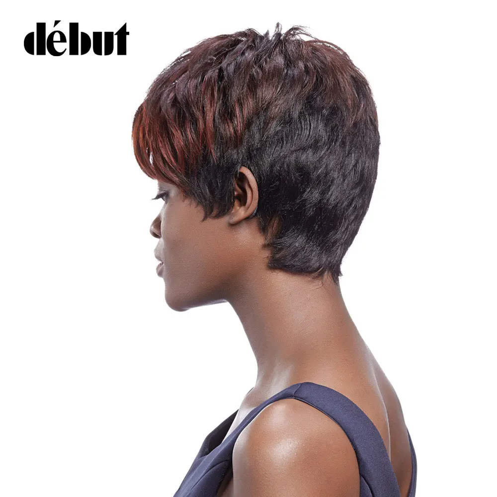Дебютный парик из натуральных волос Remy Ombre DYP1B/33B/33A светлый бразильский короткий