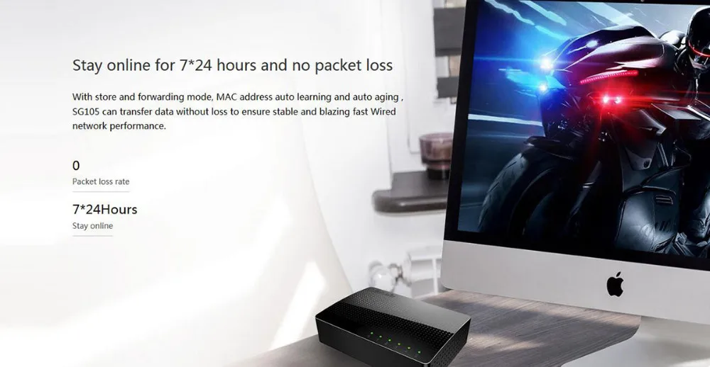 Tenda SG105 сети переключатели 5 Порты и разъёмы гигабитный настольный коммутатор 10/100/1000 Мбит/с RJ45 Порты и разъёмы Soho Коммутатор 16 Гбит/с коммутации ёмкость