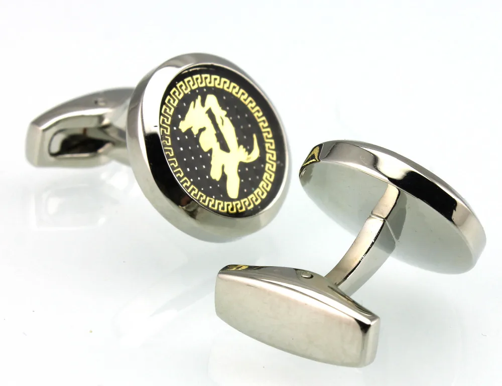 Мужские Запонки с китайскими знаками Зодиака 12 дюймов|men cuff links|cuff linksmen |