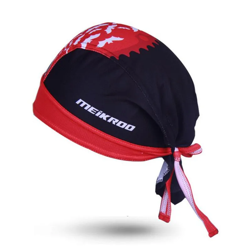 Bat red Печатные горные велосипедные колпачки повязка на голову пот шарф MTB Ciclismo бандана головные уборы велосипед велоспорт шляпа пиратский платок на голову H066 - Цвет: Bat red