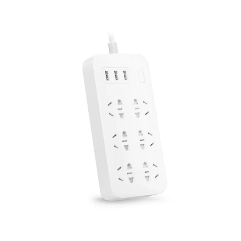 white Оригинальная Xiaomi Mi умная лента питания 6 портов с 3 USB быстрой зарядкой 2.1A USB розетка для зарядного устройства AU UK EU US - Цвет: white