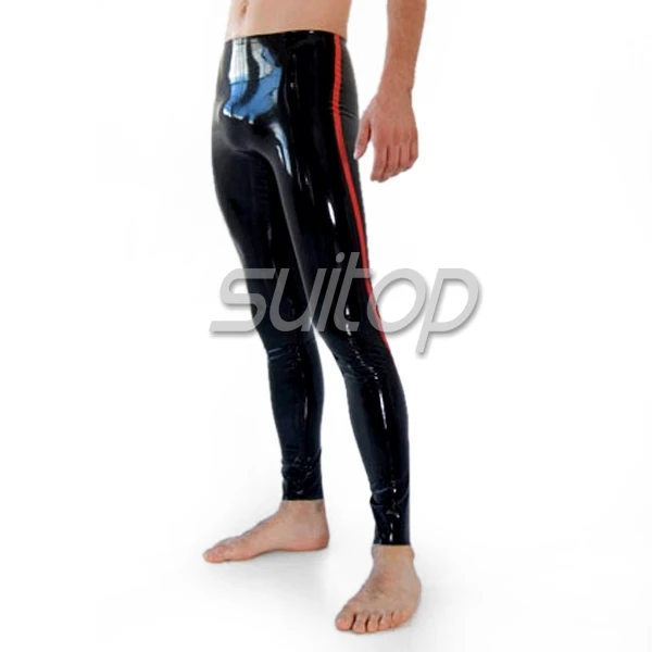 Латексные мужские облегающие брюки на молнии спереди|mens tight pants|tight pantsmens tights |