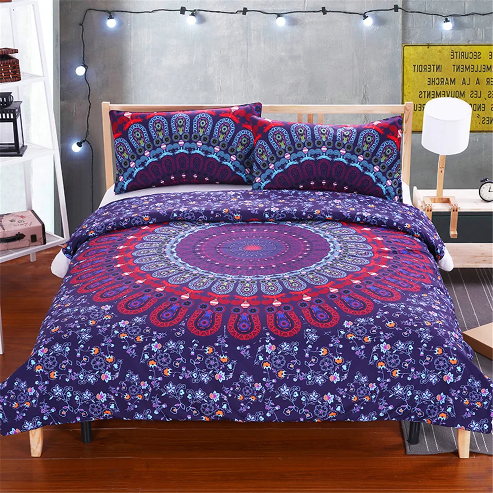 Комплект постельного белья в стиле бохо роскошный комплект из 3 предметов