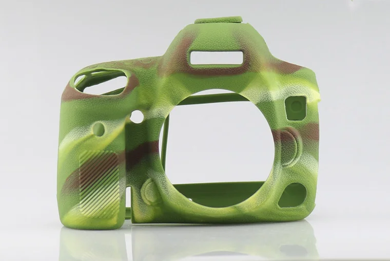 5D4 camouflage Силиконовая кожа брони Камера Корпус Крышка корпуса протектор Резиновая Защитная Крышка для Nikon D7100 D7200 D850 Canon 5D3 5D Mark III 5D4 - Цвет: 5D4 camouflage