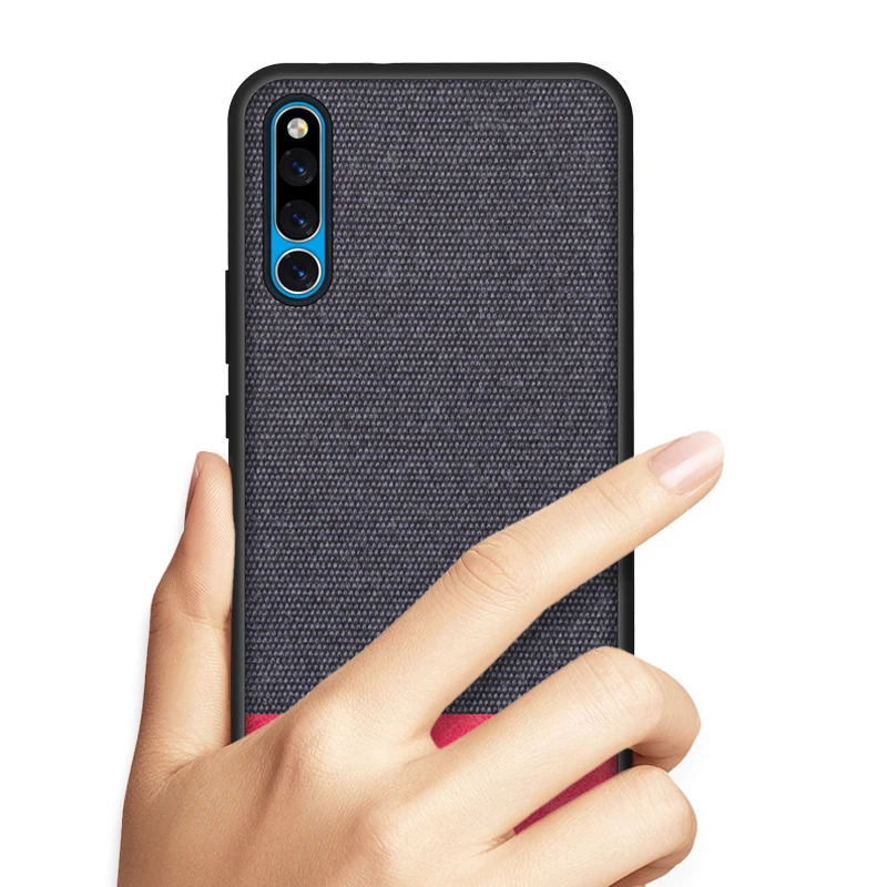 Для Huawei honor Magic 2 Чехол Мягкий силиконовый край + твердая ткань текстура защитная