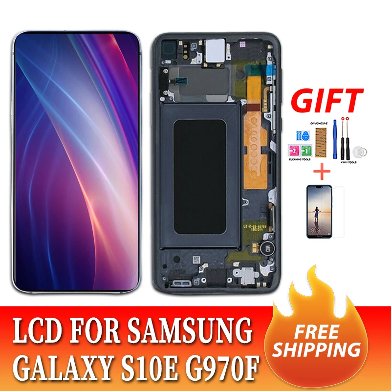 5 8 ''AMOLED ЖК дисплей для SAMSUNG S10E SM G9700 LCD G970F G970U G970W + сенсорный экран дигитайзер Galaxy