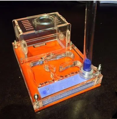 orange 120x90x15 мм мини плоские акриловые муравьи гнездо Ферма для детей sientivic Abservation DIY игрушка насекомое Муравей мастерская домашнее животное муравей дом вилла - Цвет: orange