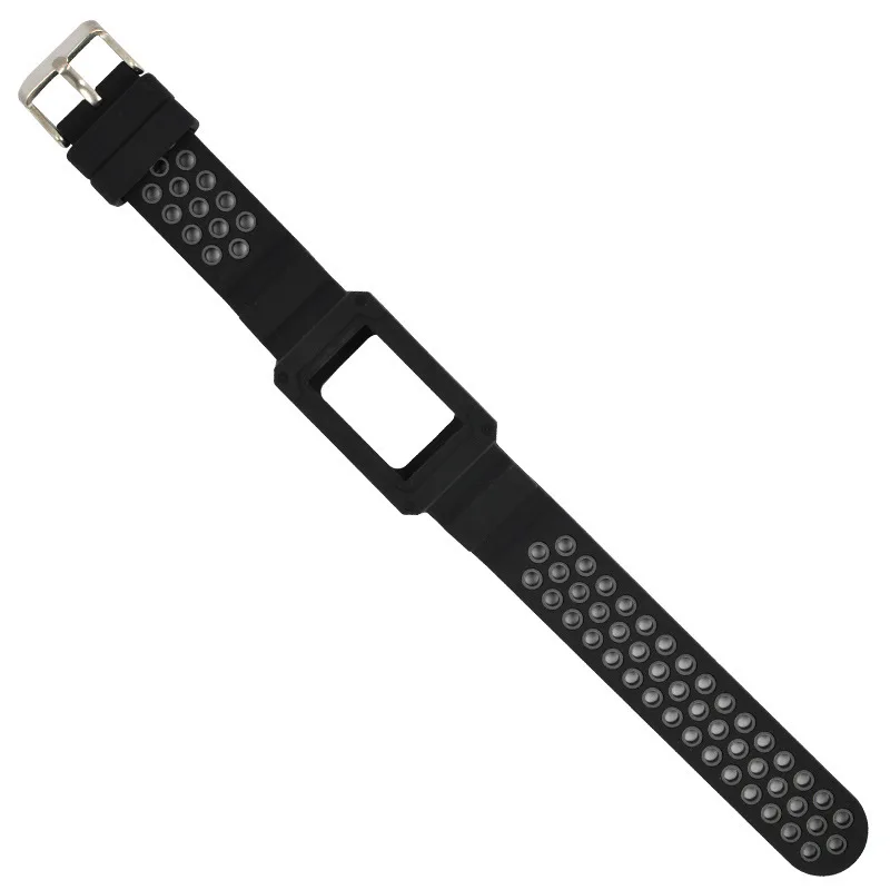 Duszake Band для Fitbit Charge 3 с чехлом силиконовые дышащие полосы с противоударной защитной рамкой бампера