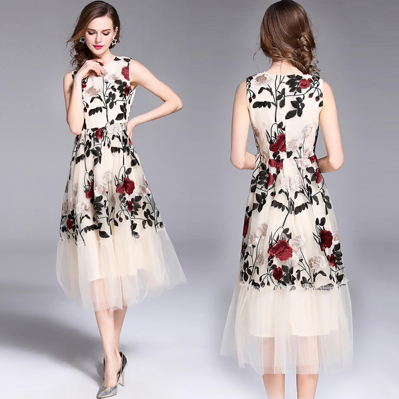 Богемное платье robe ete 2019 женская обувь с вышивкой в винтажном стиле без рукавов