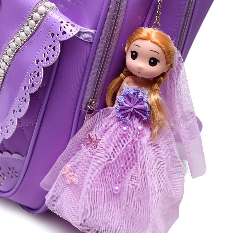 children school bags for teenagers girls princess backpack kids waterproof satchel PU schoolbags mochila | Багаж и сумки
