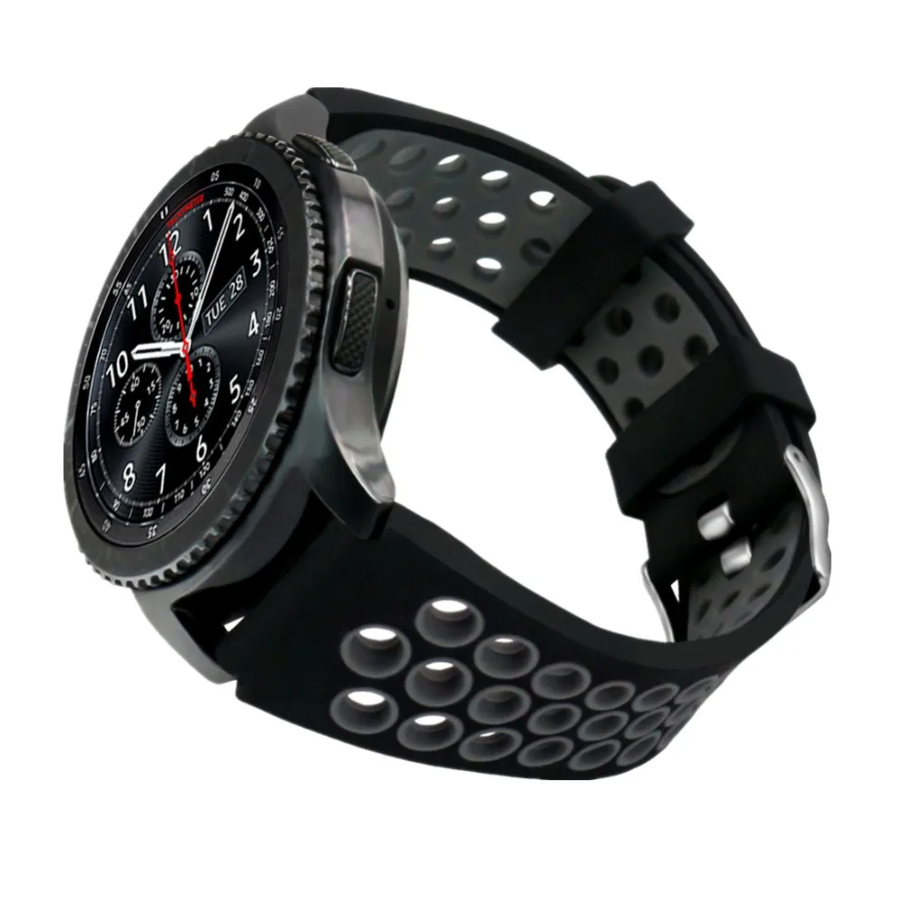Хохлатая спортивный ремешок для Samsung Gear S3 Frontier/классический силиконовый замена запястье резиновый ремешок для Samsung Gear S3