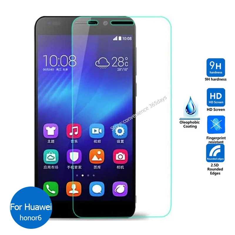 Закаленное стекло для Huawei Honor 6 2 шт. защитная пленка экрана 5 9h Защитная H60 L04 L02
