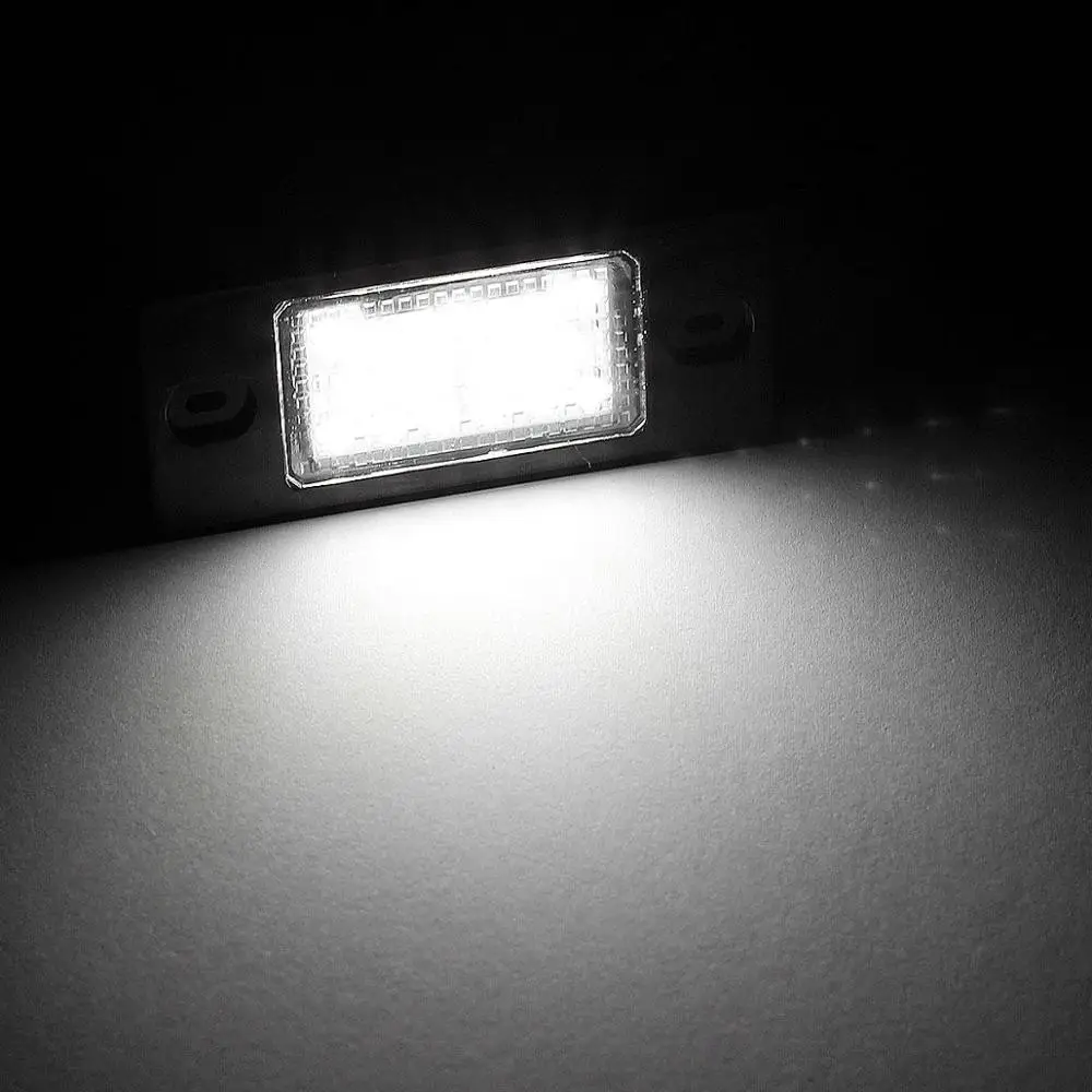 2 шт. 18SMD светодиодный номерной знак светильник OEM Замена для VW Tiguan, Touareg, Golf5 5D touring, Passat(B5.5) 5D touring