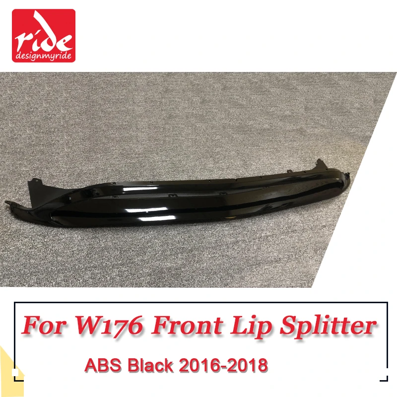 Для Mercedes A W176 Sports передний бампер сплиттеры Canards плавники Brows Aero ABS Глянец черный A45