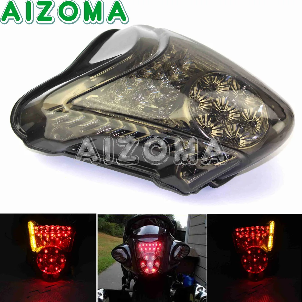 Мотоциклетный светодиодный задний светильник в сборе для Suzuki Hayabusa GSXR1300 2008-2009