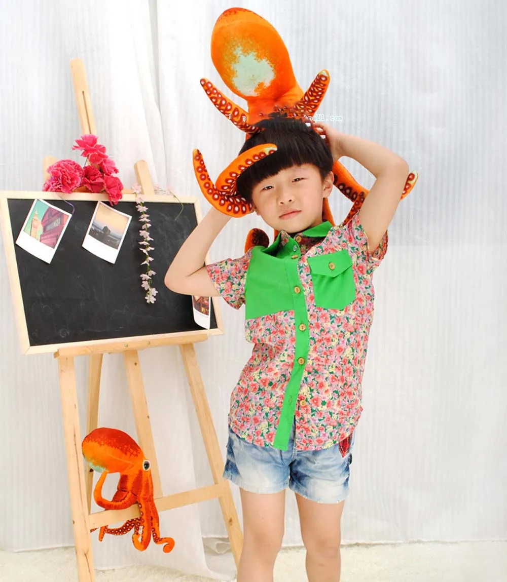 Детская плюшевая игрушка-осьминог | Игрушки и хобби