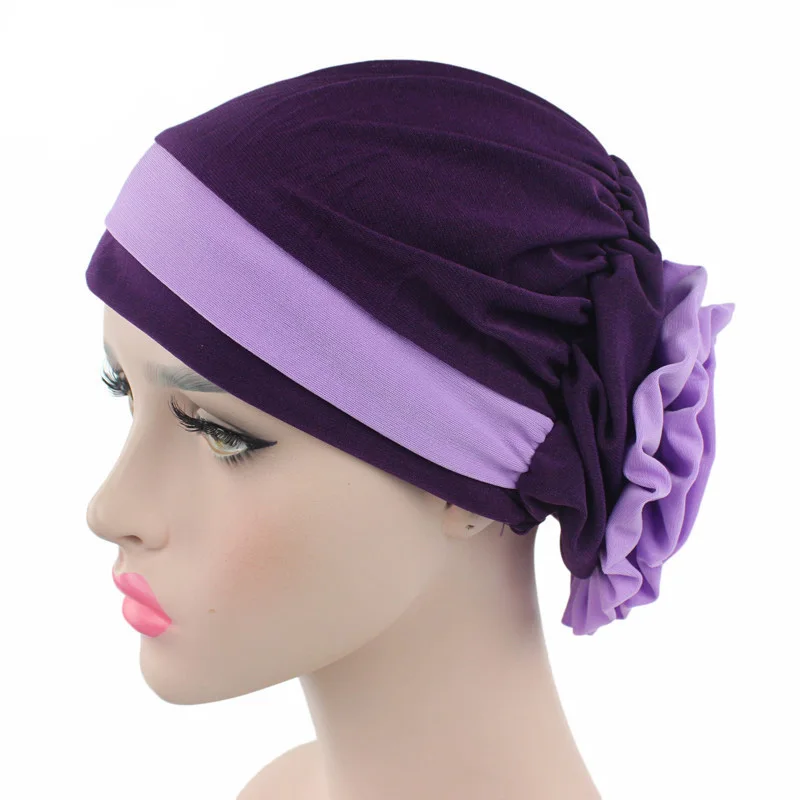 Женская шапка головной убор VIIANLES модная мягкая в мусульманском стиле с цветочным