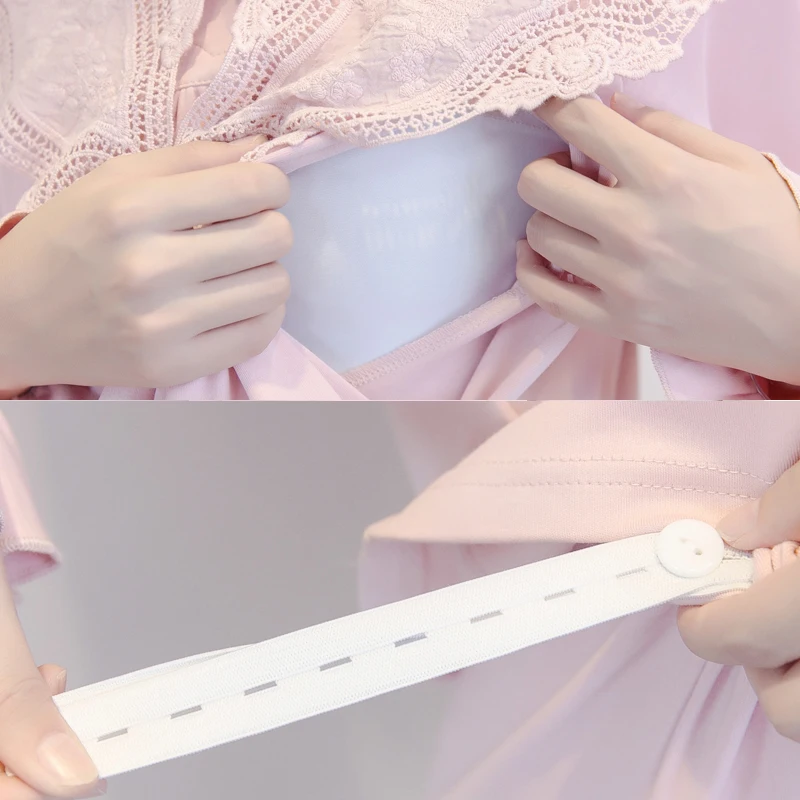 Пижама для кормящих мам одежда сна грудного вскармливания Модная хлопковая